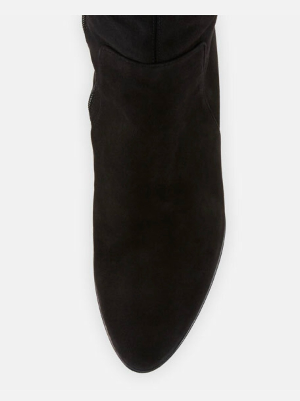Aquatalia Black Over-The-Knee Suede Heel Boots - Picture 4 of 8